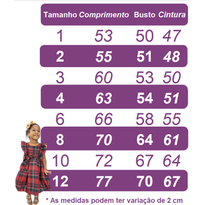 Vestido Infantil Xadrez Vermelho Tartan Festas Luxo