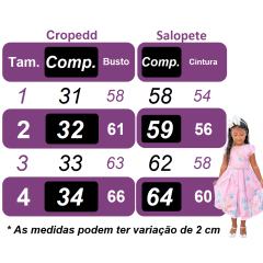 Conjunto Infantil Cropped e Salopete Fazendinha Vaquinha