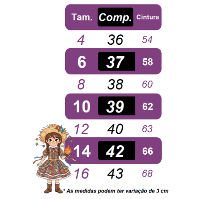 Saia Junina Arraiá Festas Pink Xadrez