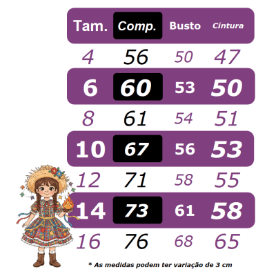 Vestido Infantil Junino Arraiá Festas Vermelho Xadrez