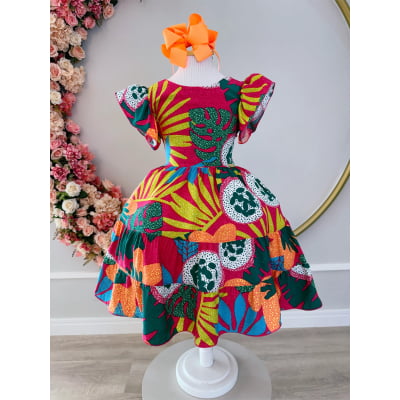 Vestido Infantil Primavera Verão Florido Casual Festas