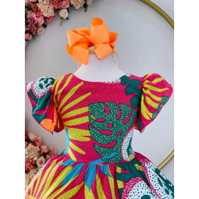 Vestido Infantil Primavera Verão Florido Casual Festas