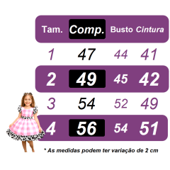 Vestido Infantil Xadrez Branco Rosa Fazendinha Vaquinha Laço