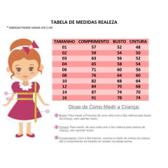 Vestido Infantil Vermelho C/ Renda Realeza e Cinto Pérolas