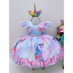 Vestido Infantil Tay Day Sereia Luxo Festa Princesa - Rosa Charmosa Atacado