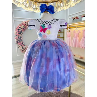 Vestido Infantil Jardim Encantado C/ Apliques Festas