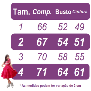 Vestido Infantil Encanto Mirabel C/ Apliques Festas