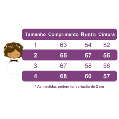 Vestido Infantil Branco Busto Strass Damas Luxo Festas