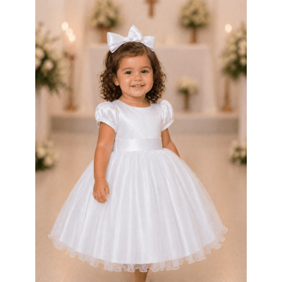 Vestido Infantil Branco Daminha Festas Vestido Infantil Branco Daminha Festas