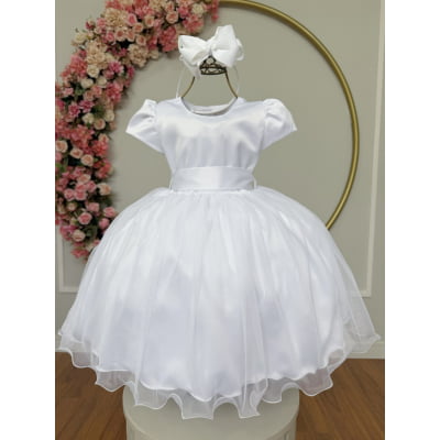 Vestido Infantil Branco Daminha Festas Vestido Infantil Branco Daminha Festas