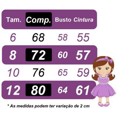 Vestido Infantil Rose Busto C/ Nervuras Flores Festas Luxo