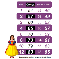 Vestido Infantil Branca de Neve Amarela Com Capa Festas