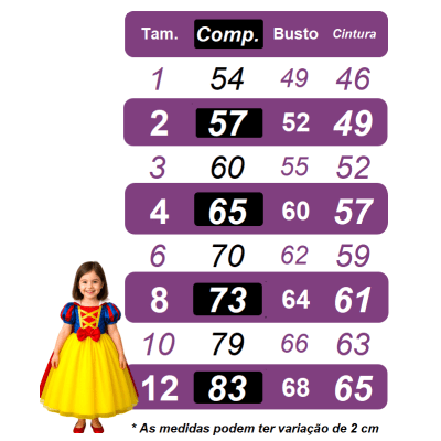 Vestido Infantil Branca de Neve Amarela Com Capa Festas