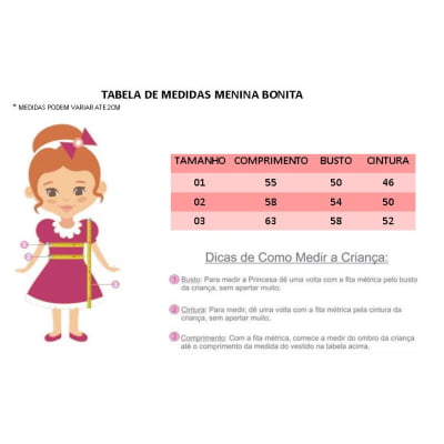 Vestido Infantil Chuva de Amor e de Bençãos Rosa Luxo Festas