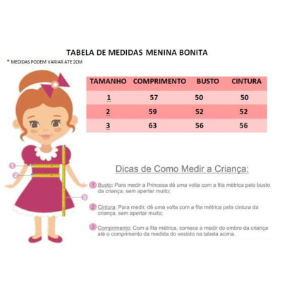 Vestido Infantil Rosa Fundo do Mar Luxo Princesas Festas