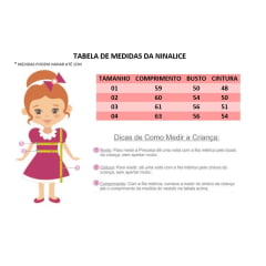 Vestido Infantil Branco C/ Aplique de Flores e Renda Luxo