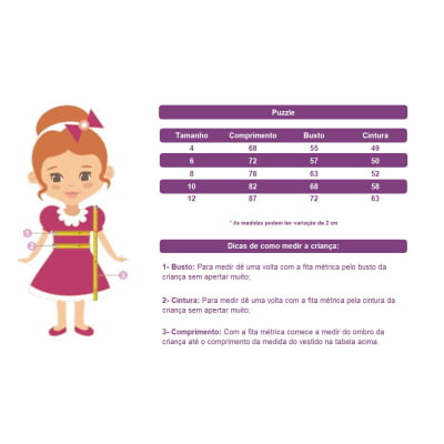 Vestido Infantil Lilás C/ Renda e Cinto de Pérolas e Laço