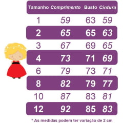 Vestido Infantil Vermelho C/ Renda Metalizada C/ Tiara