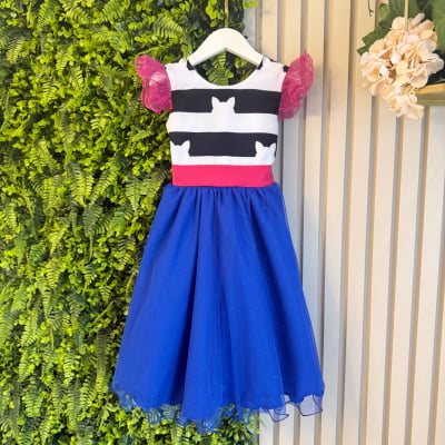 Vestido Infantil A Casa Mágica da Gabby Saia C/ Glitter Festas