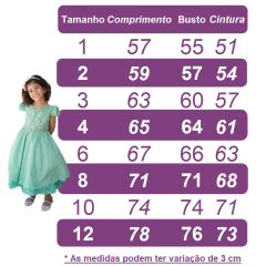 Vestido Infantil Azul Claro C/ Renda e Pérolas Daminha