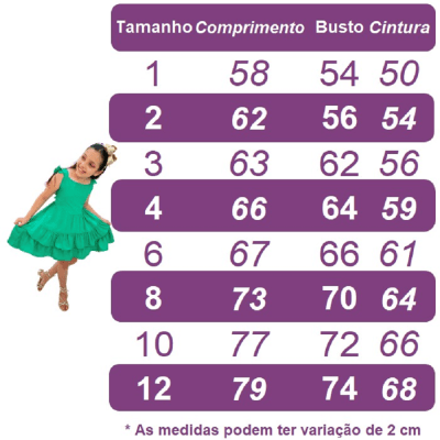 Vestido Infantil Azul Royal Com Busto Nervura, em Poliéster