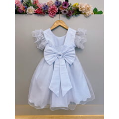 Vestido Infantil Branco Com Glitter Daminhas Festas