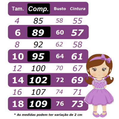 Vestido Longo Daminhas, Infantil Rose em Poliéster, C/ Busto Nervura Daminhas Festas