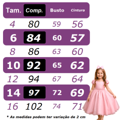 Vestido Infantil Rose C/ Busto Nervura Cinto Pérolas Damas