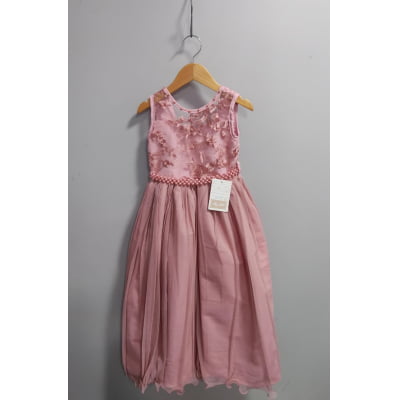 Vestido Infantil Longo Rose C/ Renda Damas Formatura Vestido Infantil Longo Rose C/ Renda Damas Formatura