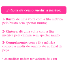 Vestido Infantil Barbie Rosa Chiclete C/ Glitter e Estrelas