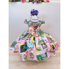Vestido Infantil Bobbie goods Colorido Festas Aniversários