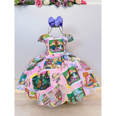 Vestido Infantil Bobbie goods Colorido Festas Aniversários