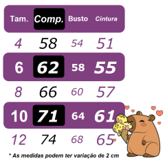 Vestido Infantil Capivara Milk Shake Festas Aniversários