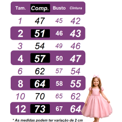 Vestido Infantil Rosa Claro Jardim Encantado Festas Luxo