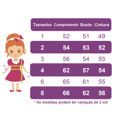 Vestido Infantil Rose C/ Aplique Flores Borboletas e Pérolas