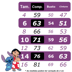 Vestido Infantil Pink  Azul Lilo Stitch e Angel C/ Laço Festas