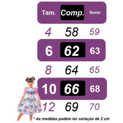 Vestido Infantil Rosa Colorido Lilo Stitch e Angel C/ Laço