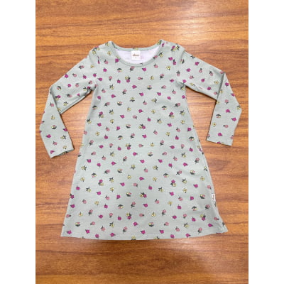 Vestido Infantil Estampa Flores Primavera Luxo
