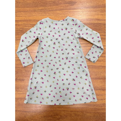 Vestido Infantil Estampa Flores Primavera Luxo