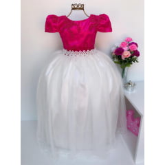 Vestido Infantil Pink e Saia OFF Damas de Honra Casamento