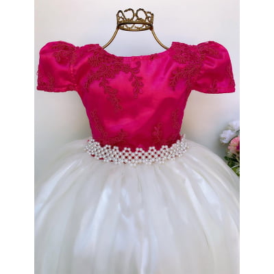 Vestido Infantil Pink e Saia OFF Damas de Honra Casamento