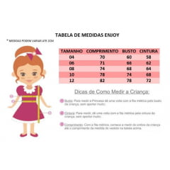 Vestido Infantil Unicórnio Chuva de Amor Arco Iris e Rendas