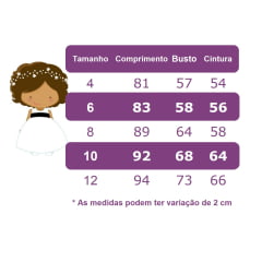 Vestido Infantil Branco C/ Cinto de Pérolas e Renda Realeza