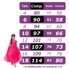 Vestido Infantil Damas de Honra Longo Azul Strass e Pérolas