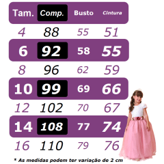 Vestido Infantil Longo Lilás C/ Strass e Pérolas Damas