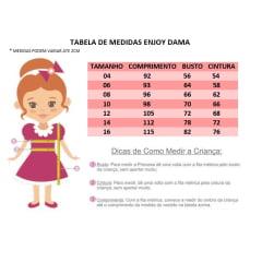 Vestido Infantil Vermelho Renda e Saia Off White Damas Longo