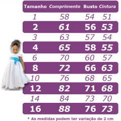 Vestido Infantil Azul Tule Com Renda de Flores Damas Festas