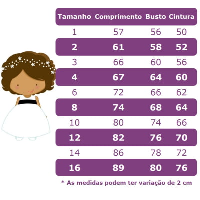 Vestido Infantil Branco + Laço ou Tiara