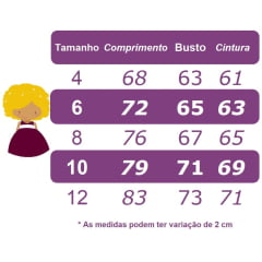 Vestido Infantil Princesa Festas Roxo e Verde