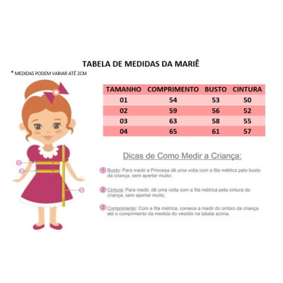 Vestido Infantil Rosa C/ Aplique Borboletas e Flores Pérolas